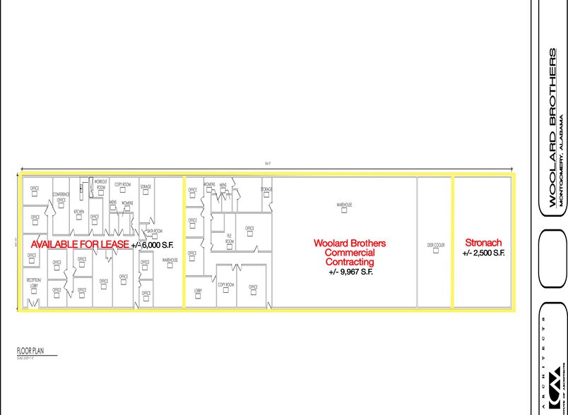 521-531 Oliver Rd, Montgomery, AL à vendre - Plan d’étage - Image 3 de 5