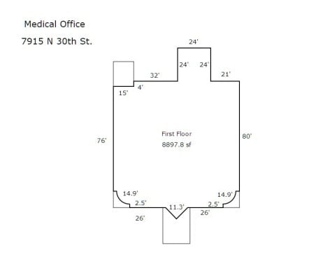 7909 N 30th St, Omaha, NE for lease Floor Plan- Image 1 of 7