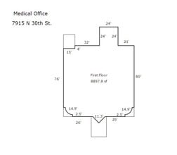 7909 N 30th St, Omaha, NE for lease Floor Plan- Image 1 of 7