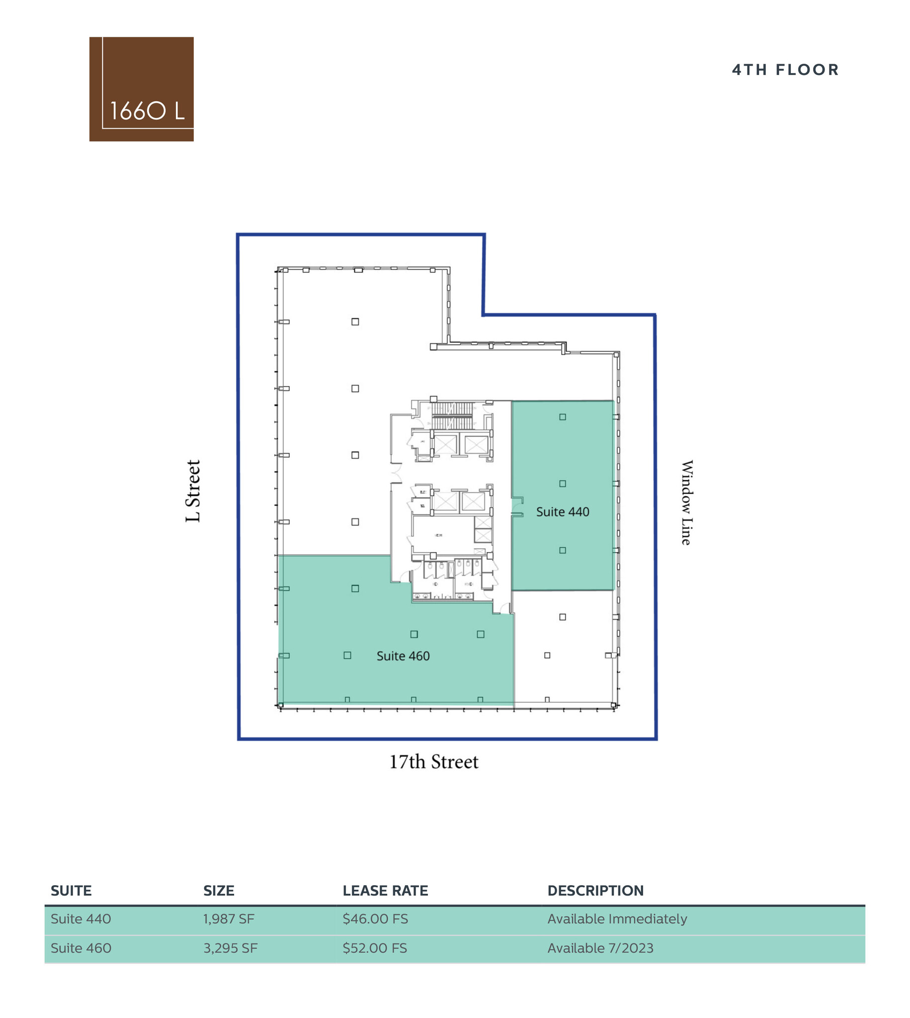 1660 L St NW, Washington, DC for lease Floor Plan- Image 1 of 2