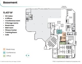 15025 Innovation Dr, San Diego, CA for lease Floor Plan- Image 1 of 6