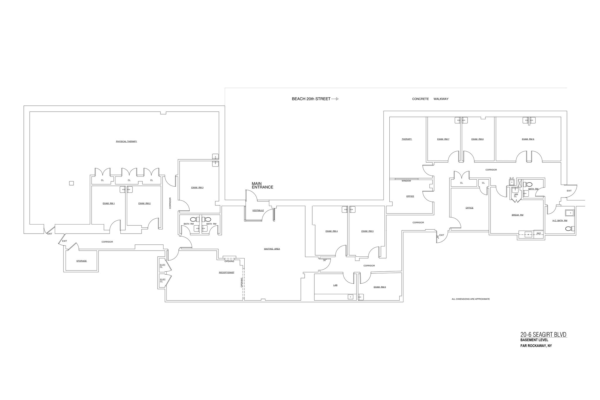 2010 Seagirt Blvd, Far Rockaway, NY à louer Plan de site- Image 1 de 2