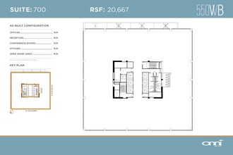 550 W Van Buren St, Chicago, IL à louer Plan d’étage- Image 1 de 1