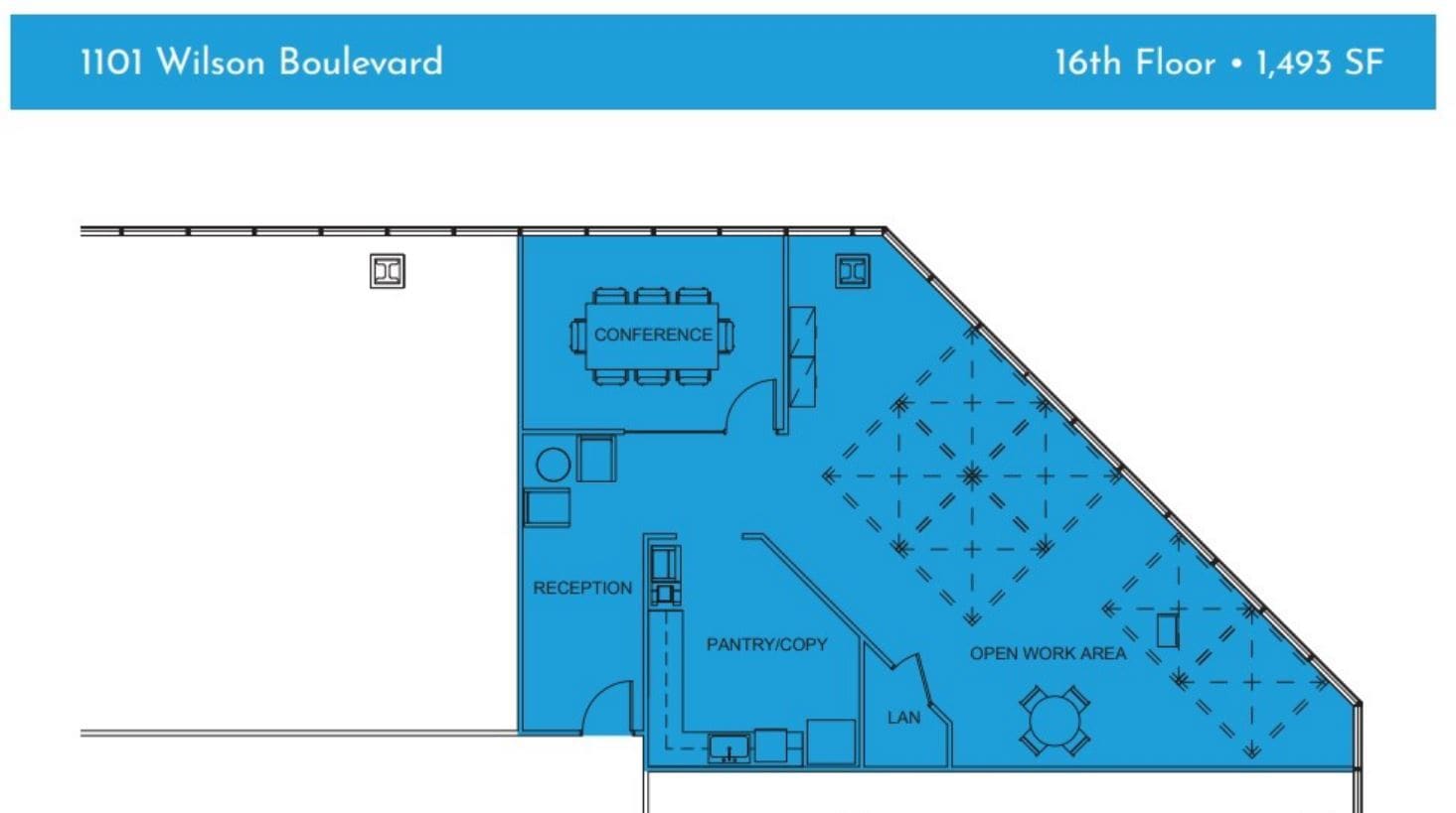 1100 Wilson Blvd, Arlington, VA for lease Floor Plan- Image 1 of 1