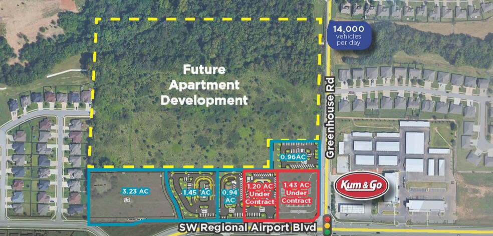 SW Regional Airport Blvd, Bentonville, AR à vendre - Plan de site - Image 1 de 3