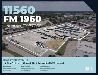 Plus de détails pour 11560 FM 1960, Houston, TX - Terrain à vendre