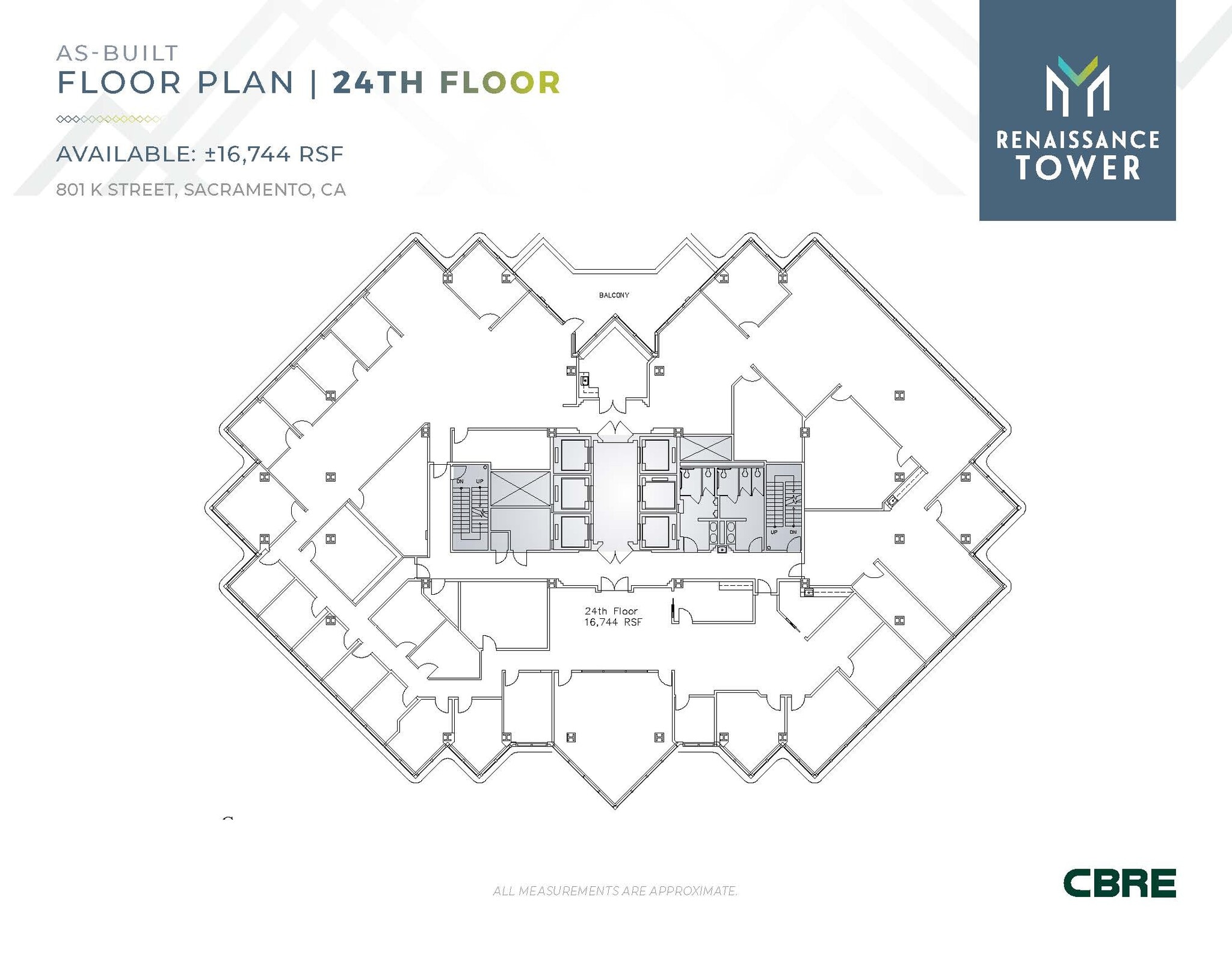 801 K St, Sacramento, CA à louer Plan d’étage- Image 1 de 2