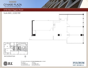 8725 W Higgins Rd, Chicago, IL à louer Plan d’étage- Image 1 de 1