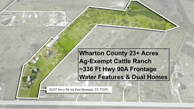 Plus de détails pour 26527 Hwy 90 Alt, Lissie, TX - Terrain à vendre