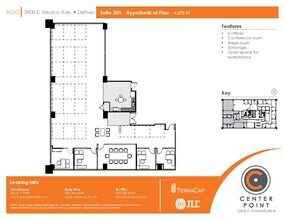 3900 E Mexico Ave, Denver, CO for lease Floor Plan- Image 2 of 2