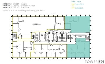 591 Camino de la Reina, San Diego, CA for lease Floor Plan- Image 1 of 1