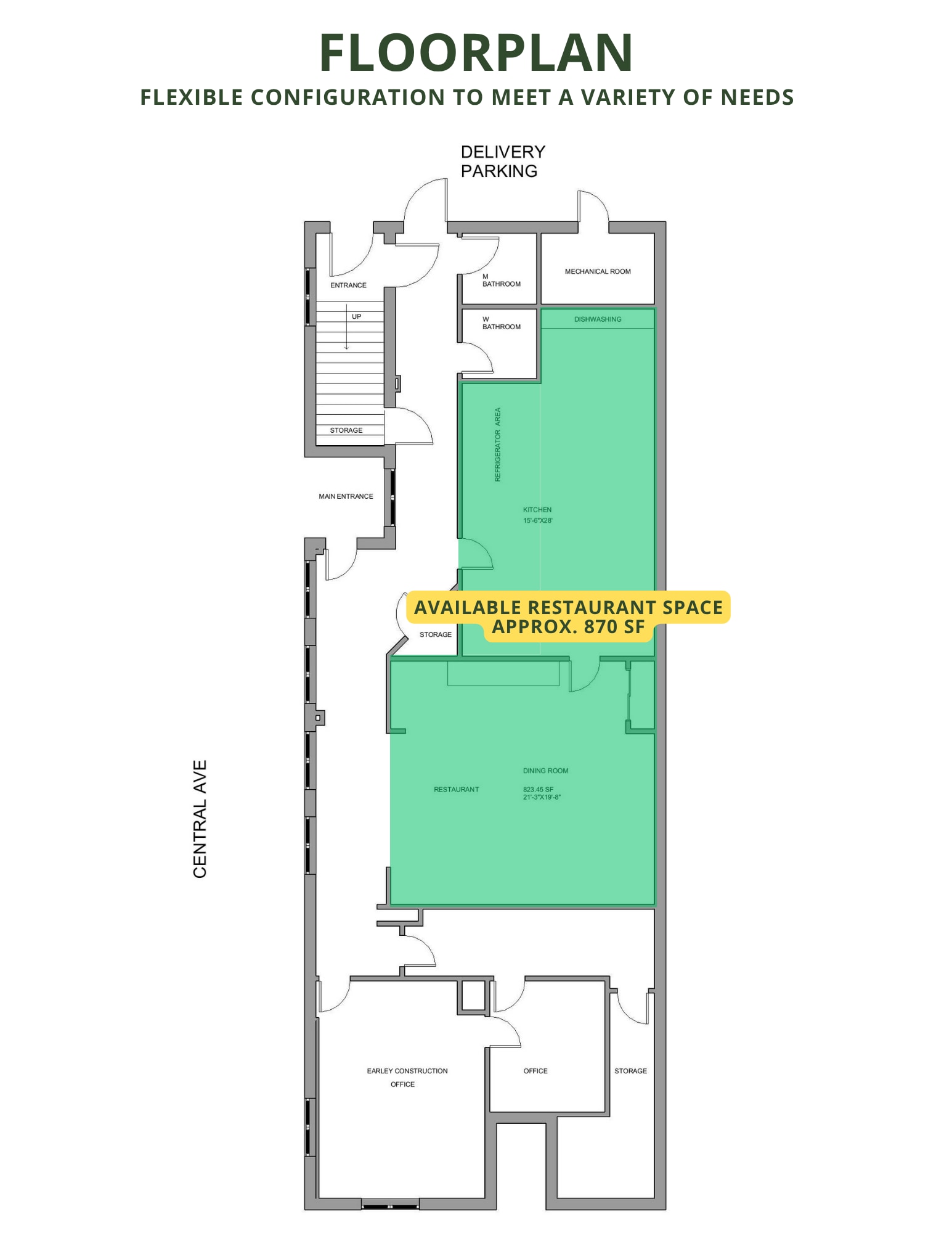 200 Central Ave, Buffalo, MN à louer Plan d’étage- Image 1 de 11