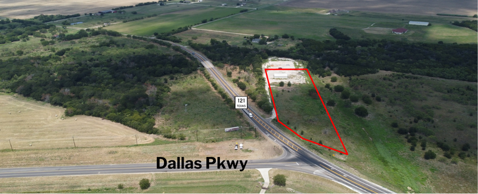 25313 FM 121, Gunter, TX for lease - Aerial - Image 1 of 2