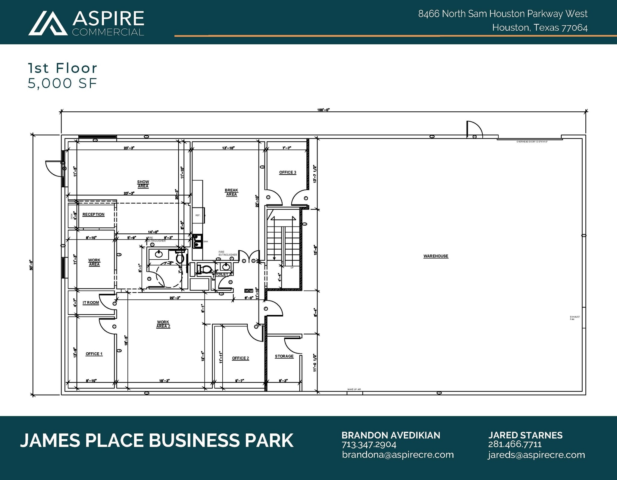 8460 N Sam Houston Pky W, Houston, TX à louer Plan d’étage- Image 1 de 2
