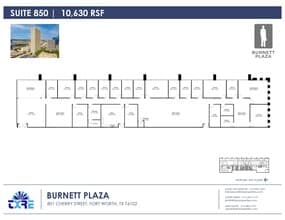 801 Cherry St, Fort Worth, TX for lease Floor Plan- Image 1 of 2
