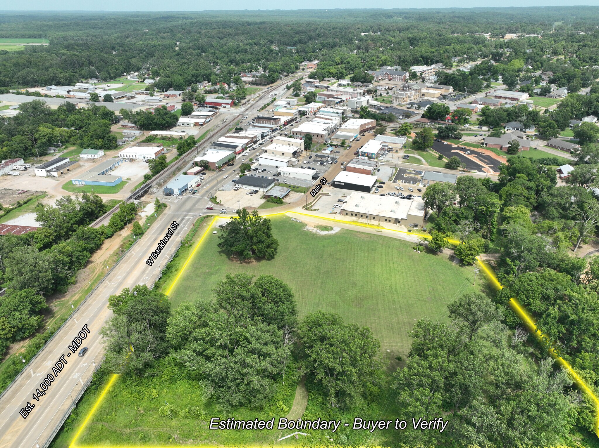 West Main Street, New Albany, MS à vendre Aérien- Image 1 de 14
