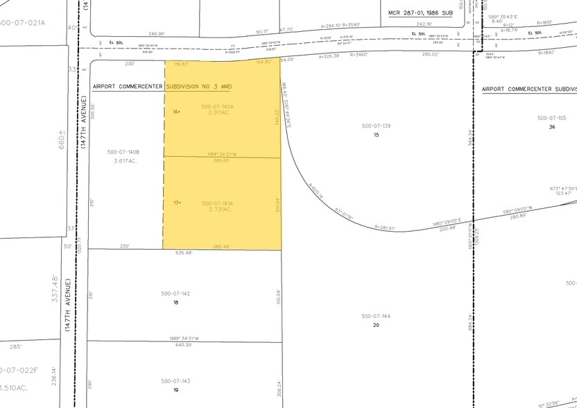 SE El Sol & Broadway Ave, Goodyear, AZ for sale - Plat Map - Image 2 of 3