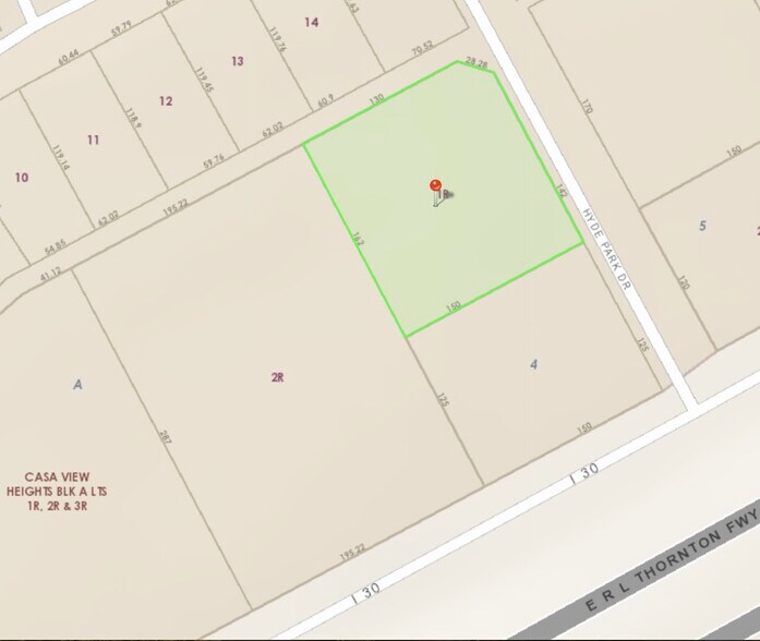 1 Hyde Park Dr Hyde Park, Mesquite, TX à vendre - Aérien - Image 2 de 2