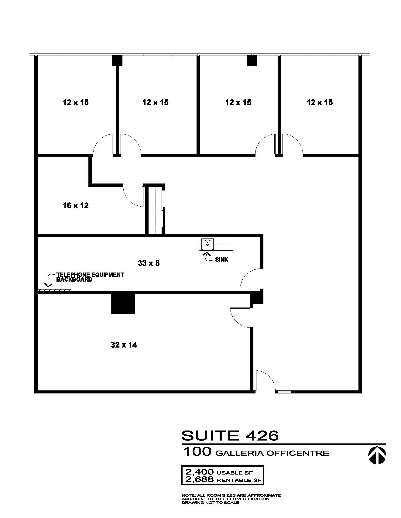 300 Galleria Officentre, Southfield, MI for lease Floor Plan- Image 1 of 2