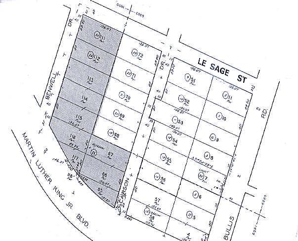 3737 Martin Luther King Jr Blvd, Lynwood, CA à louer - Plan cadastral - Image 2 de 2