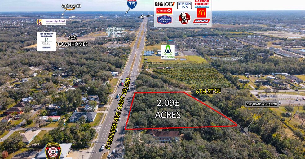 E. College & 6th St SE ave, Ruskin, FL à vendre - Photo du bâtiment - Image 3 de 5