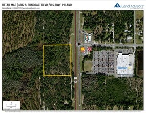 6812 Suncoast, Homosassa, FL - Aérien Vue de la carte - Image1