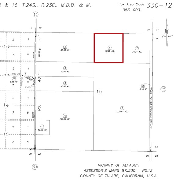 Aplaugh Canal Rd, Alpaugh, CA for sale - Building Photo - Image 2 of 2