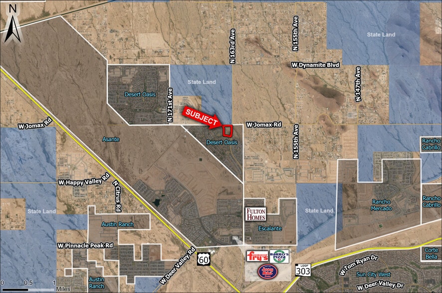 SWC 163rd & Jomax Rd, Surprise, AZ for sale - Aerial - Image 3 of 6