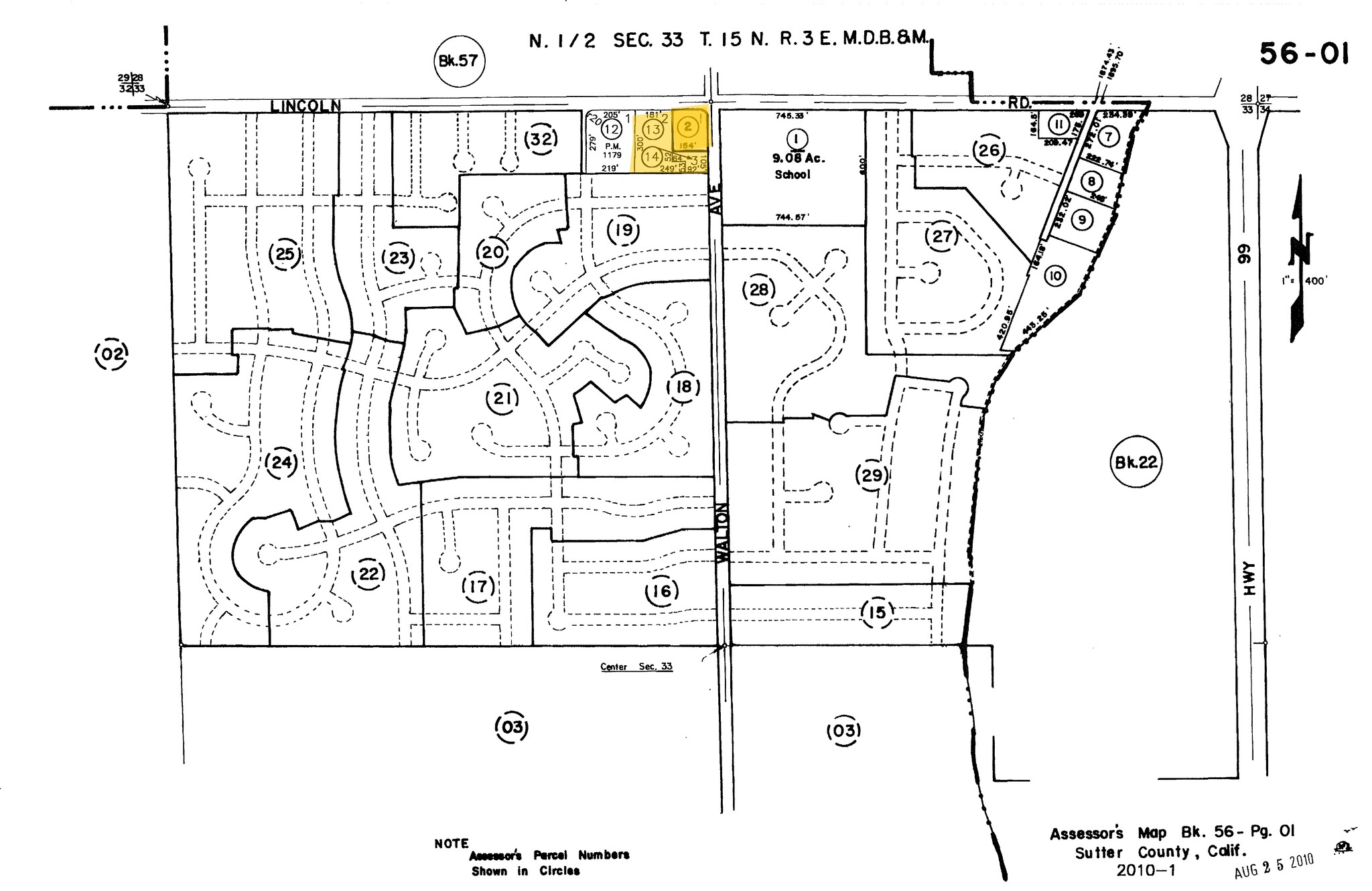 1640 Lincoln Rd, Yuba City, CA à vendre Plan cadastral- Image 1 de 1