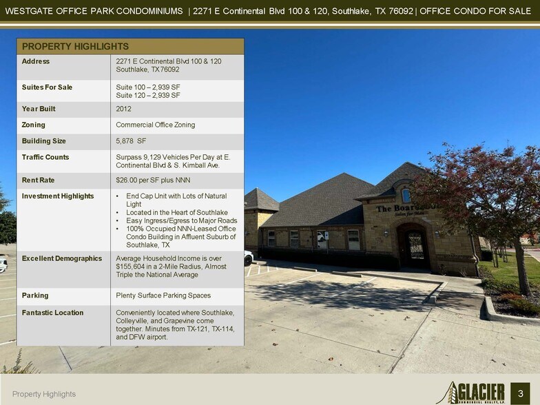 2271 E Continental Blvd, Southlake, TX à vendre - Photo du bâtiment - Image 3 de 62