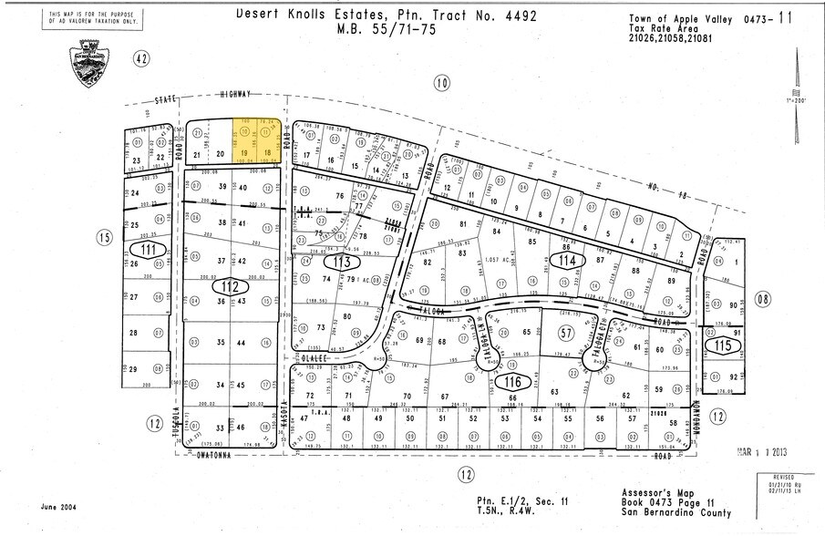 18165 US Highway 18, Apple Valley, CA à louer - Plan cadastral - Image 2 de 23