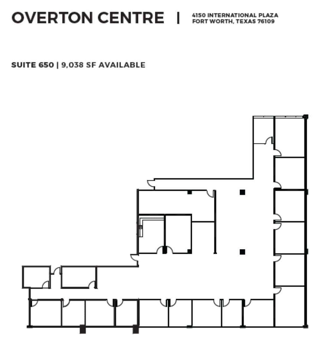 4150 International Plz, Fort Worth, TX à louer Plan d’étage- Image 1 de 1