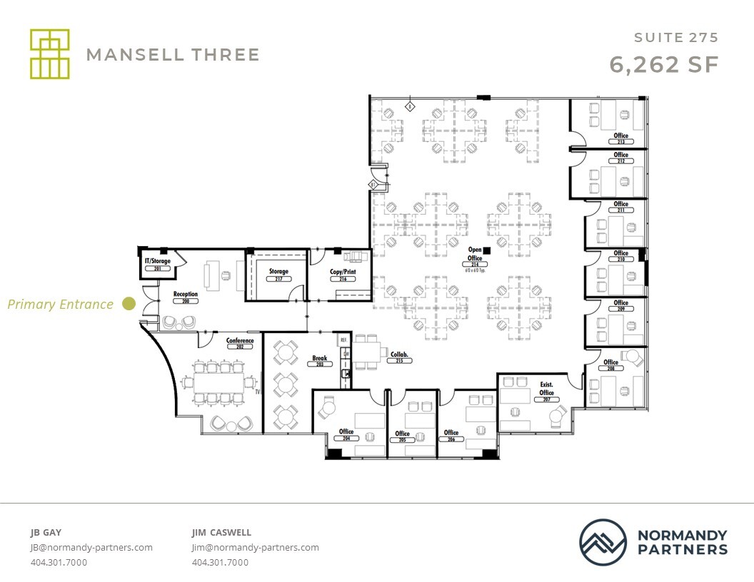 3600 Mansell Rd, Alpharetta, GA à louer Plan d  tage- Image 1 de 5