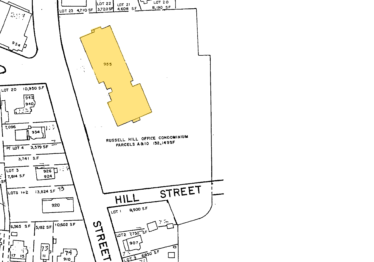 955 Main St, Winchester, MA for sale Plat Map- Image 1 of 1