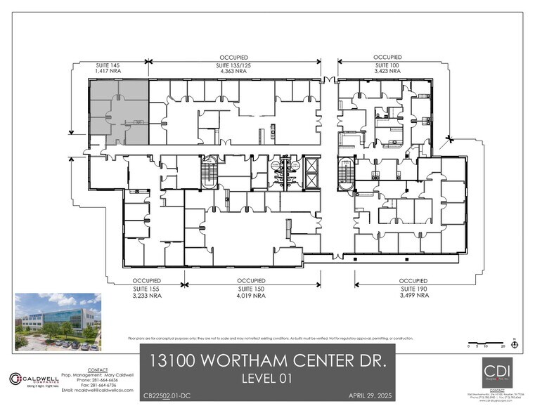 13100 Wortham Center Dr, Houston, TX à louer - Plan d’étage - Image 2 de 7