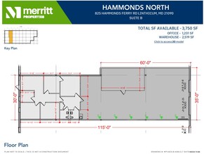 823 Hammonds Ferry Rd, Linthicum, MD à louer Plan d  tage- Image 1 de 1