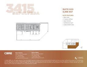 3415 S sepulveda Blvd, Los Angeles, CA à louer Plan d’étage- Image 1 de 1