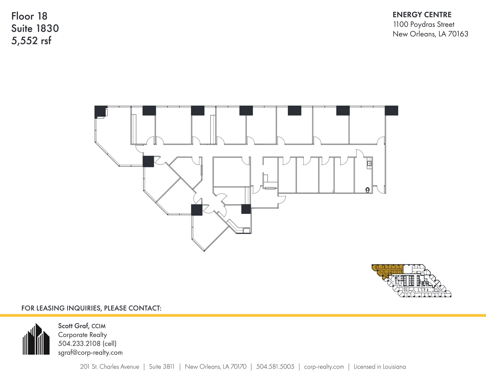 1100 Poydras St, New Orleans, LA for lease Site Plan- Image 1 of 1