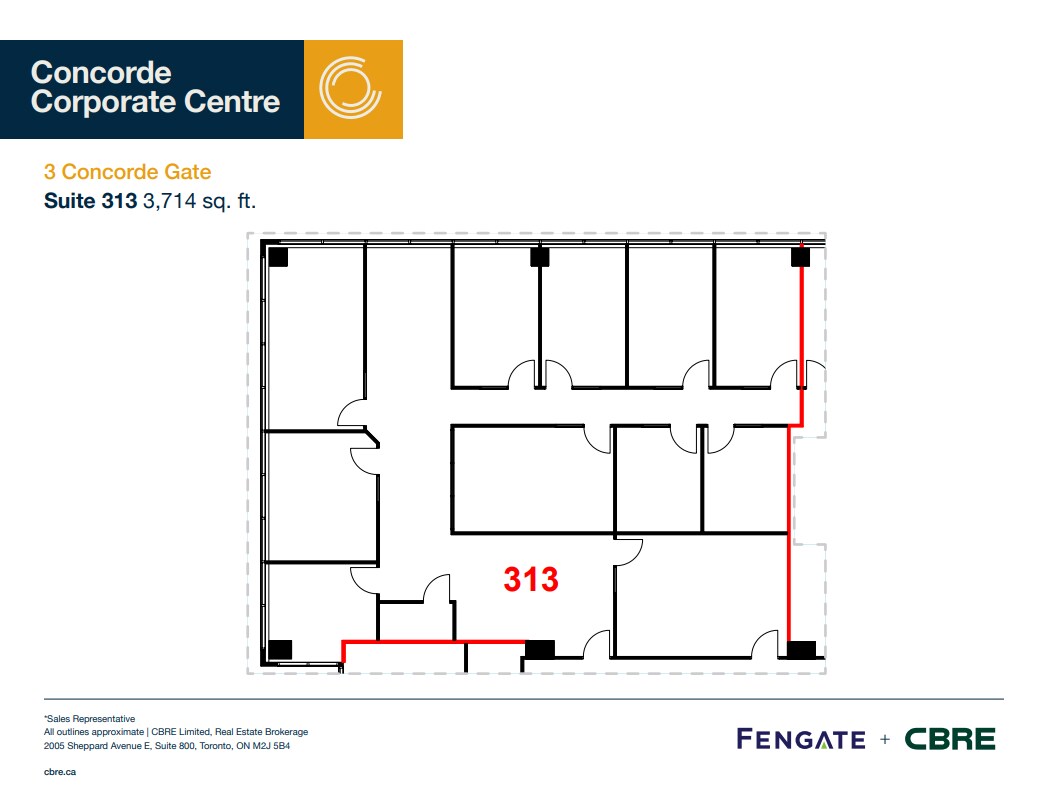 3 Concorde Gate, Toronto, ON for lease Floor Plan- Image 1 of 1
