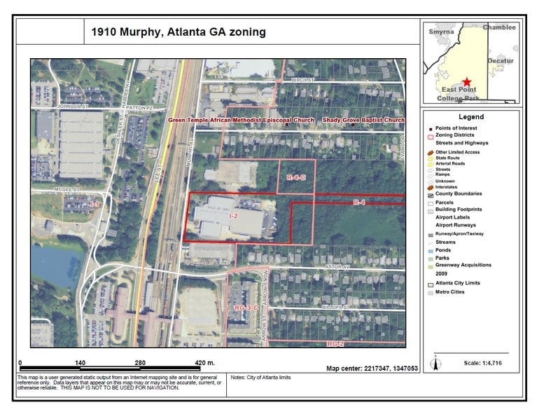 1910 Murphy Ave SW, Atlanta, GA for lease - Aerial - Image 3 of 9