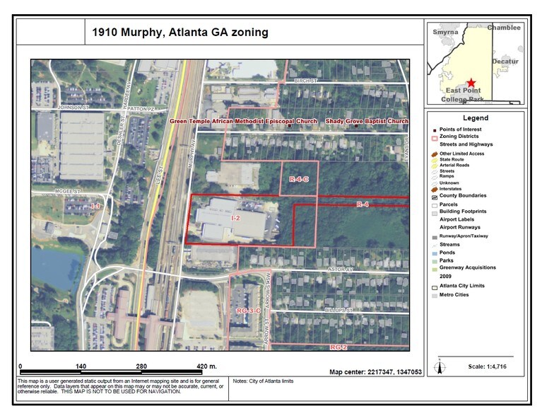 1910 Murphy Ave SW, Atlanta, GA à louer - Aérien - Image 3 de 9