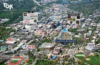 702 W Idaho St, Boise, ID - AERIAL  map view