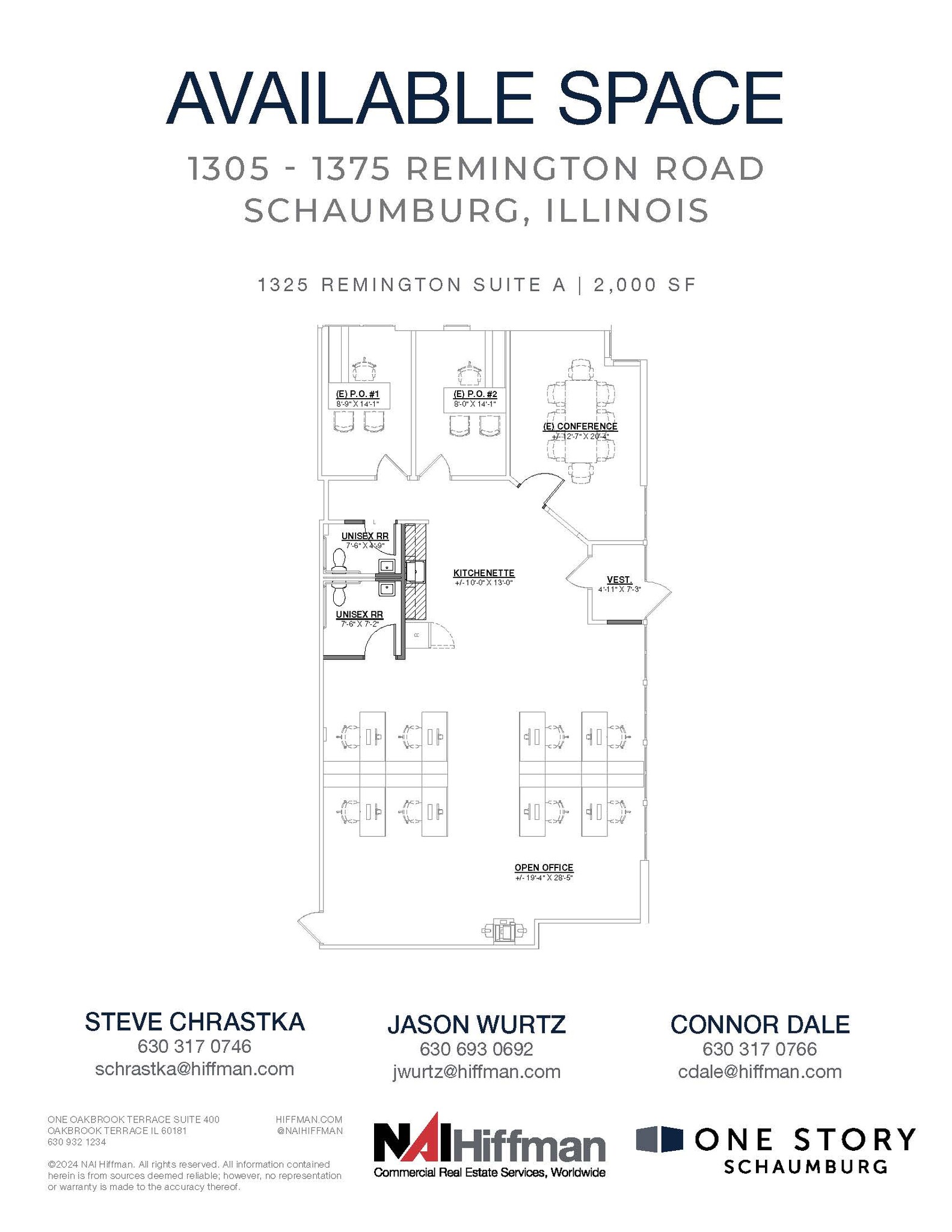 1305 Remington Rd, Schaumburg, IL à louer Plan d  tage- Image 1 de 2