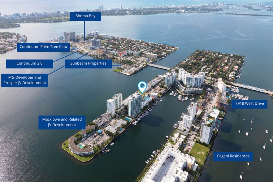 7923-7931 East Dr, North Bay Village, FL à vendre - Aérien - Image 2 de 6