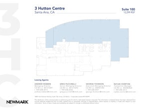 3 Hutton Centre Dr, Santa Ana, CA à louer Plan d’étage- Image 1 de 1
