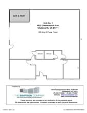 9810-9820 Owensmouth Ave, Chatsworth, CA à louer Plan d’étage- Image 1 de 1