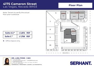 4175 Cameron St, Las Vegas, NV à louer Plan d’étage- Image 2 de 2