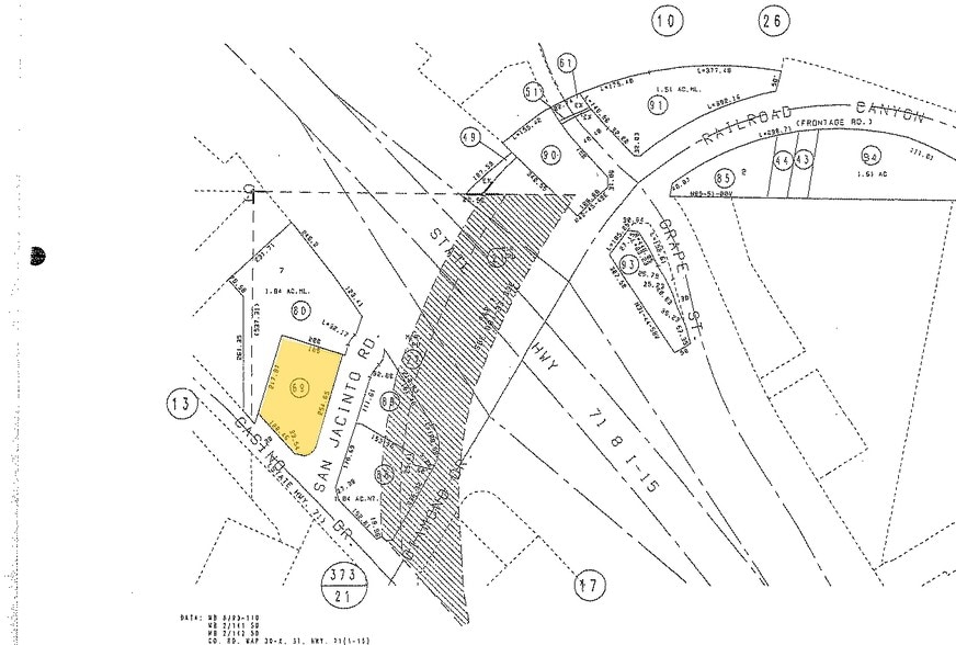 265 San Jacinto River Rd, Lake Elsinore, CA for lease - Plat Map - Image 3 of 5