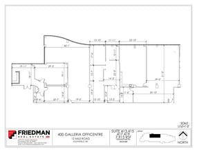 300 Galleria Officentre, Southfield, MI for lease Floor Plan- Image 2 of 3