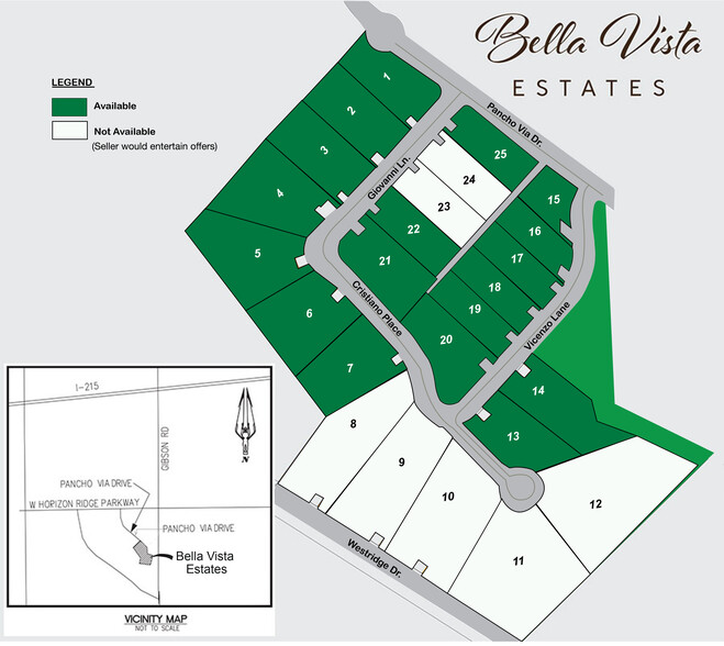 18 Finished Custom Home Lots Bella Vista Ests, Henderson, NV à vendre - Photo principale - Image 1 de 1